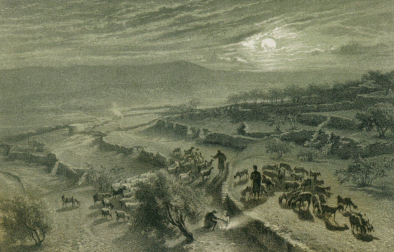 The Valley of Shepherds at Bethlehem by Johann Martin Bernatz