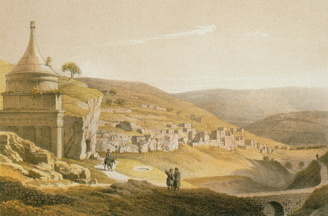 The Tomb of Absalom and Siloan by Johann Martin Bernatz