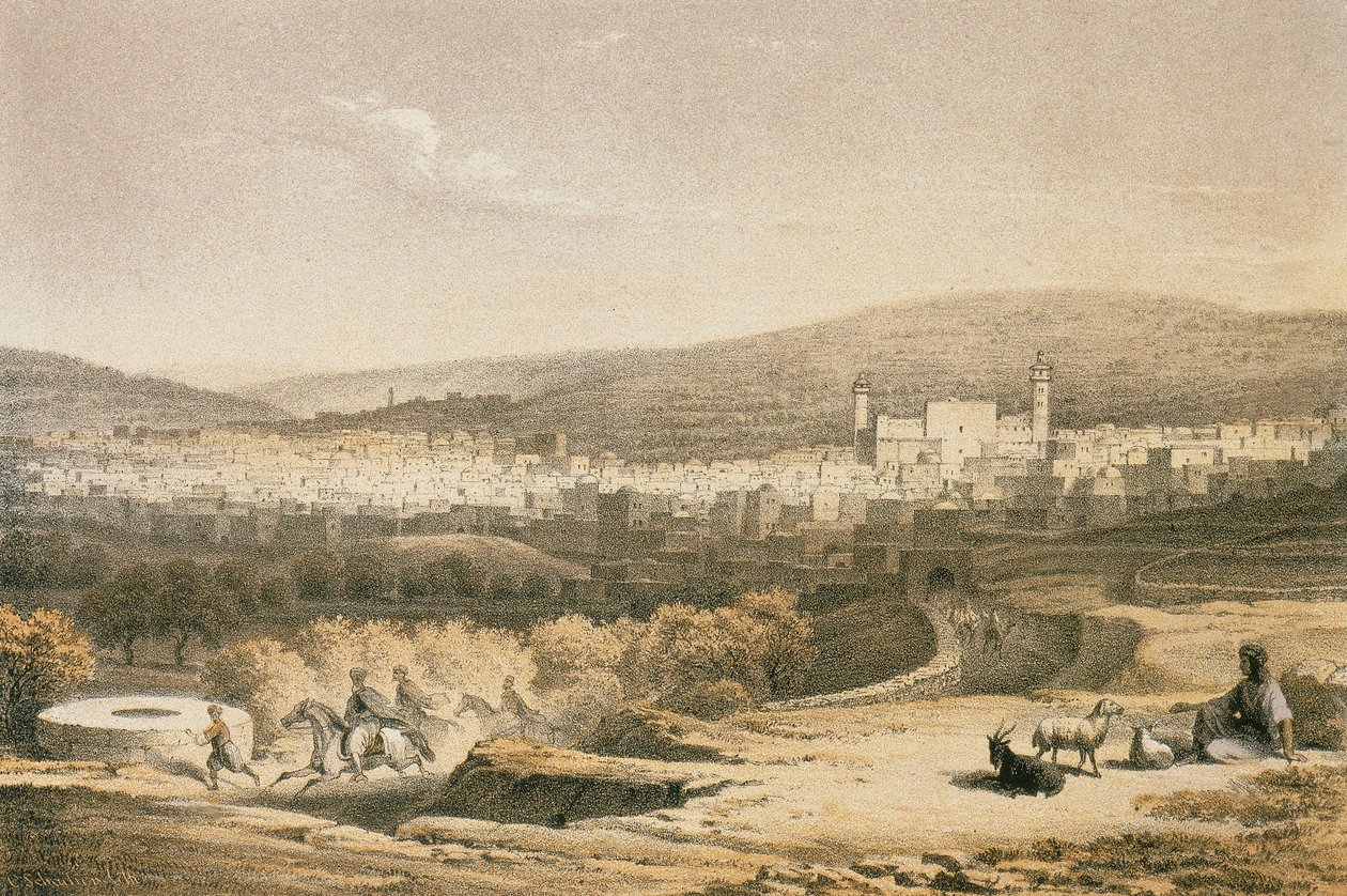 View of Bethlehem by Johann Martin Bernatz