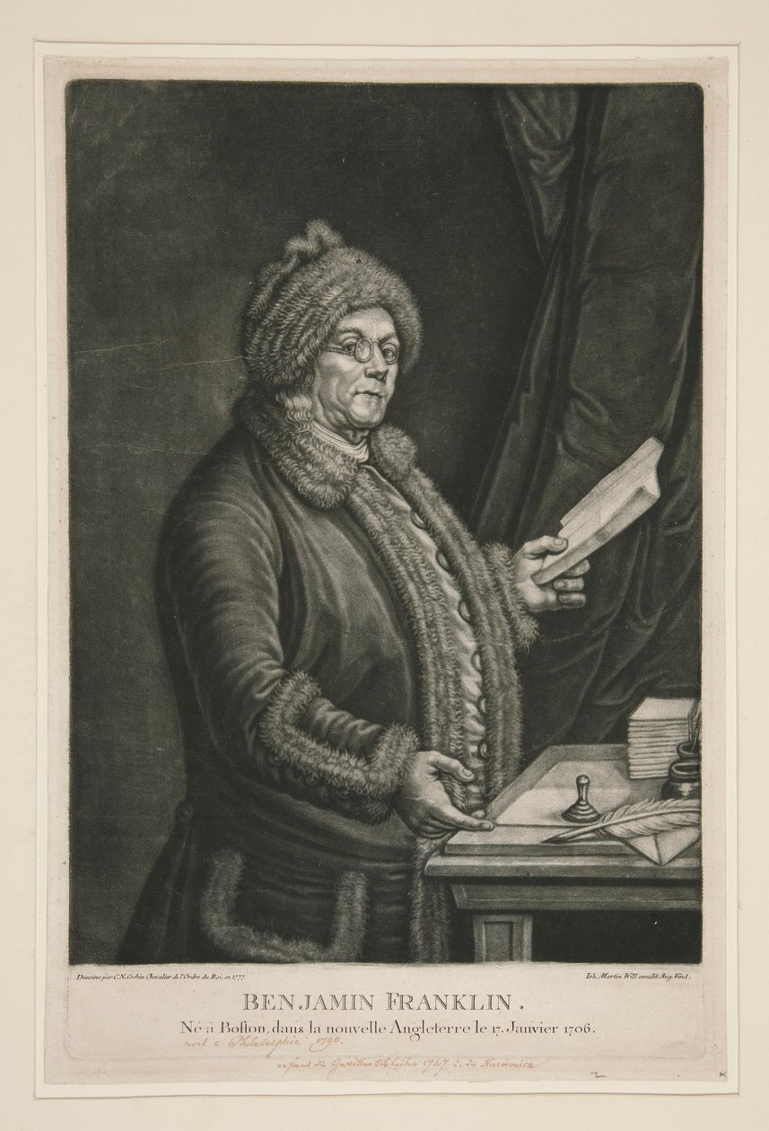 Benjamin Franklin by Johann Martin Will