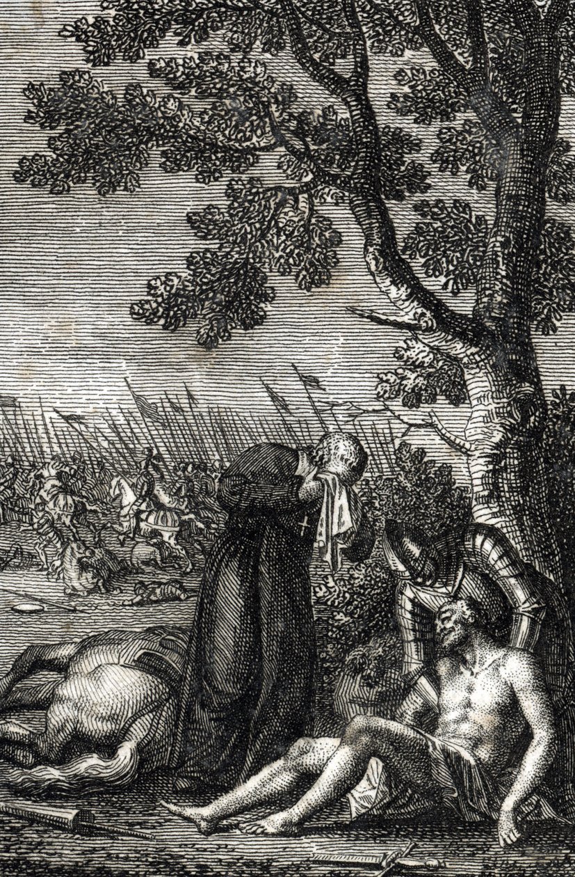 The Death of Adolph of Nassau at the Battle of Gollheilm on July 2 by Johann Michael Mettenleiter