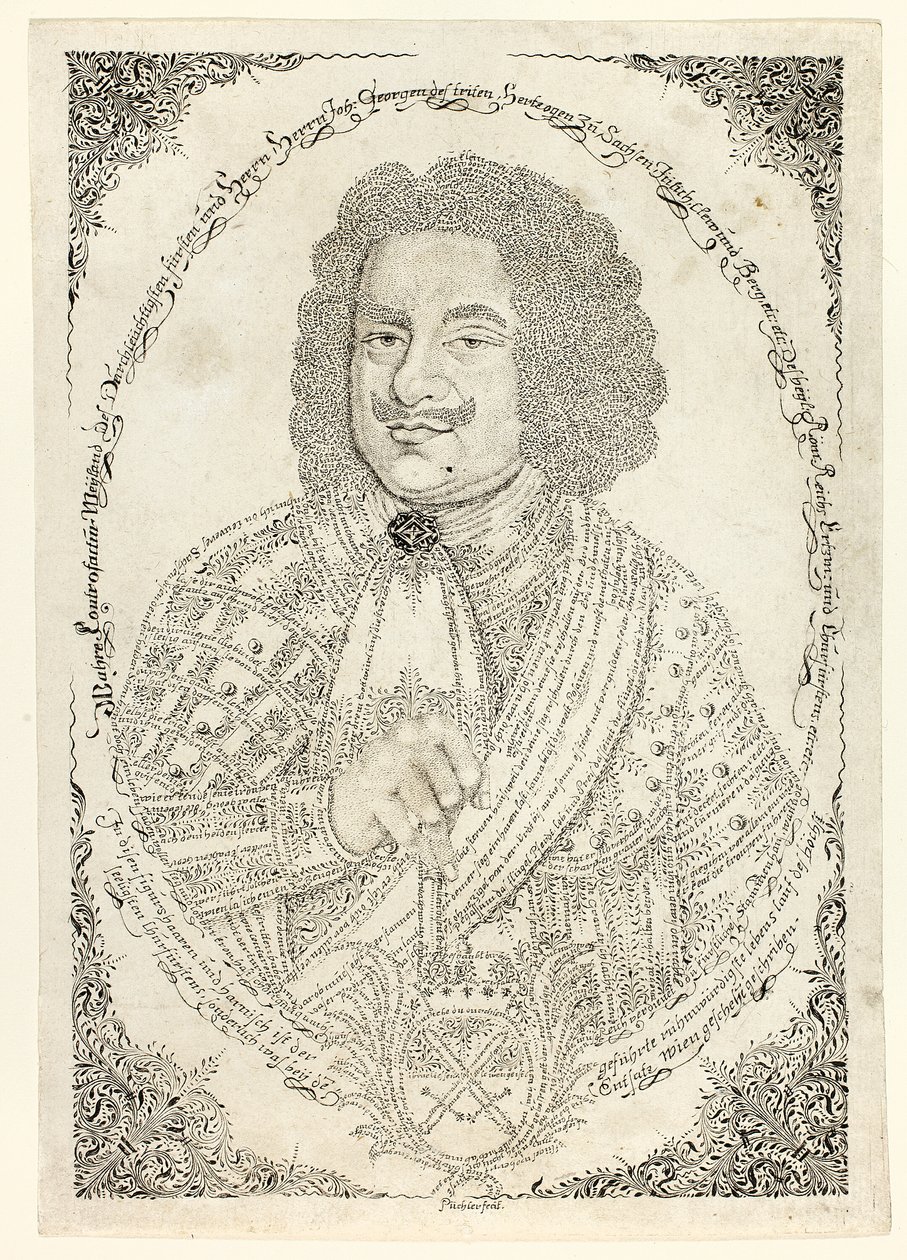Johann Georg III, Elector of Saxony by Johann Michael Puchler