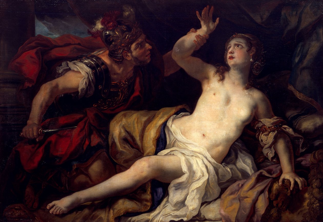Tarquin and Lucretia by Johann Michael Rottmayr