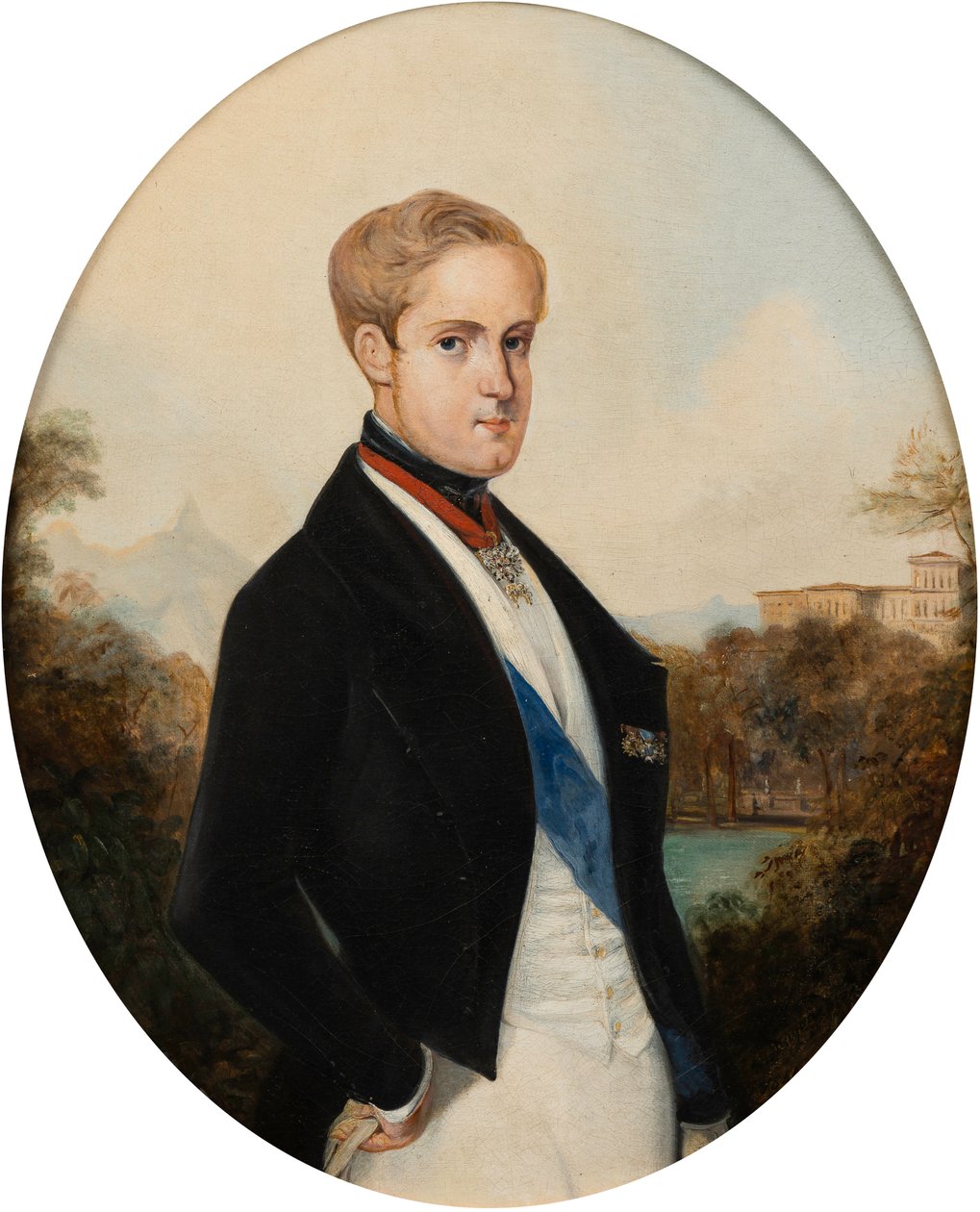 Portrait of Emperor Peter II of Brazil, 1846 by Johann Moritz Rugendas