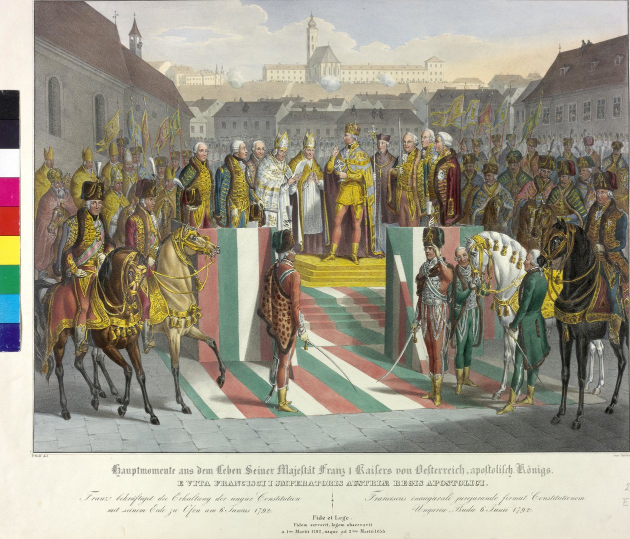 Coronation in Stove 1792 by Johann Nepomuk Hoechle
