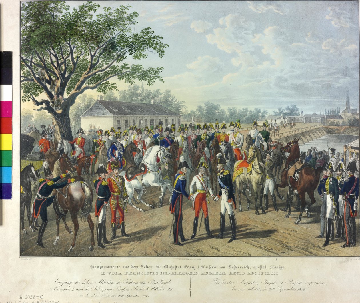 Reception of the Allies Monarch in Vienna 1814 by Johann Nepomuk Hoechle