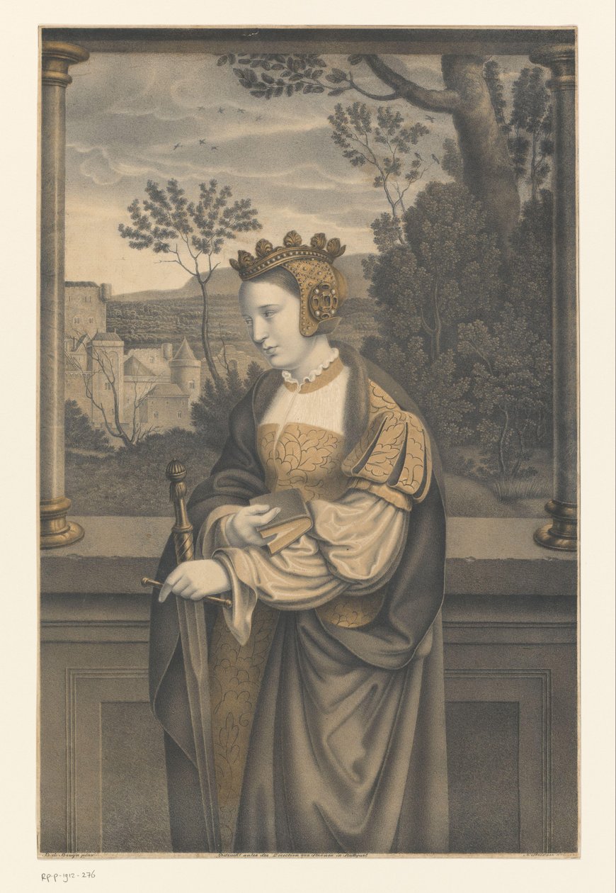 Saint Catherine (series title: Works from the Collection of the Boisserée Brothers) by Johann Nepomuk Strixner