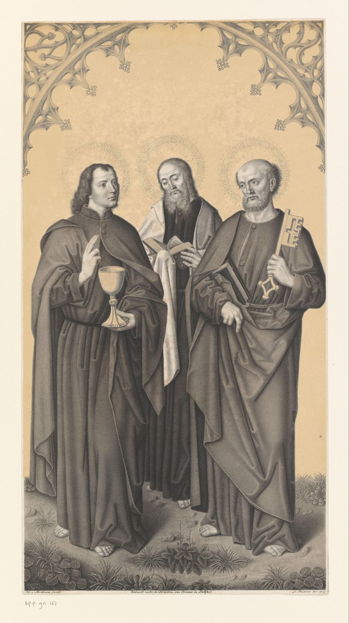 Saint John, Matthew, and Peter by Johann Nepomuk Strixner