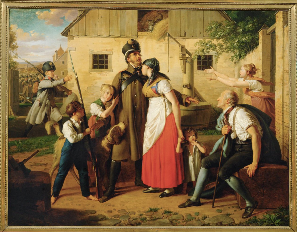The Return of the Militia Man by Johann Peter Krafft