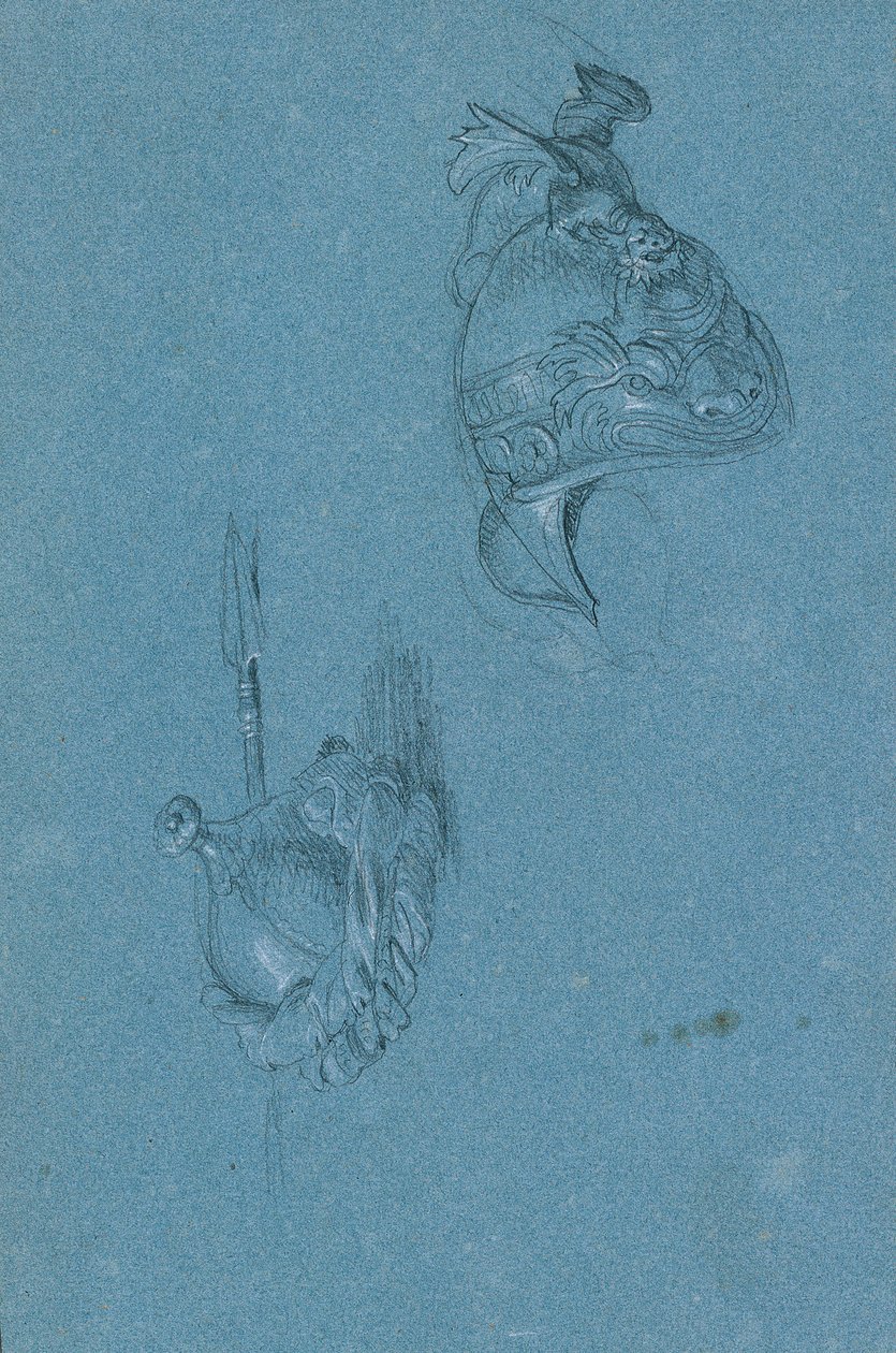 Helmet Studies by Johann Peter Krafft