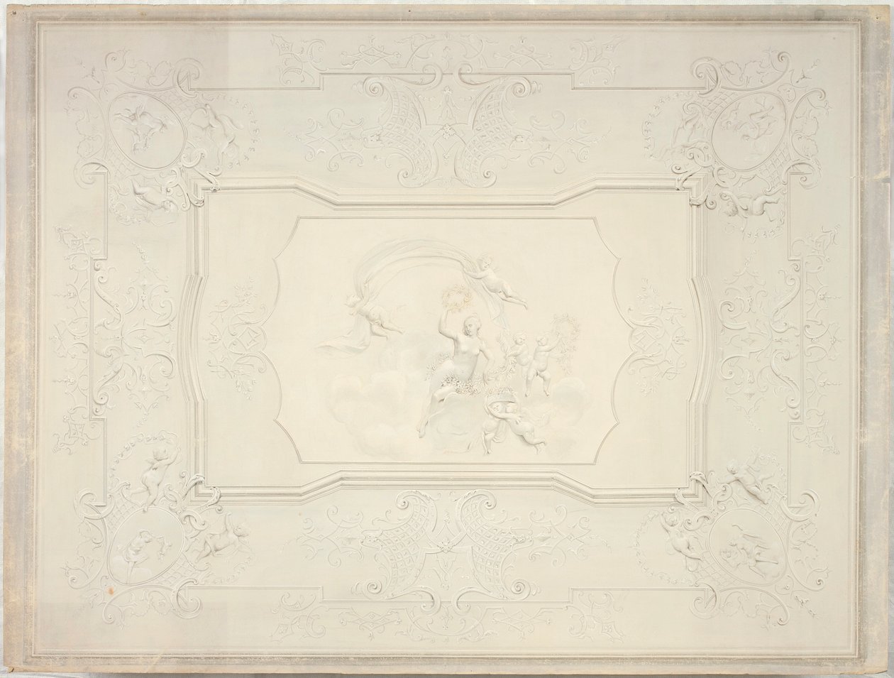 Stucco Ceiling in the Dining Room of the Lower Belvedere by Johann Peter Krafft