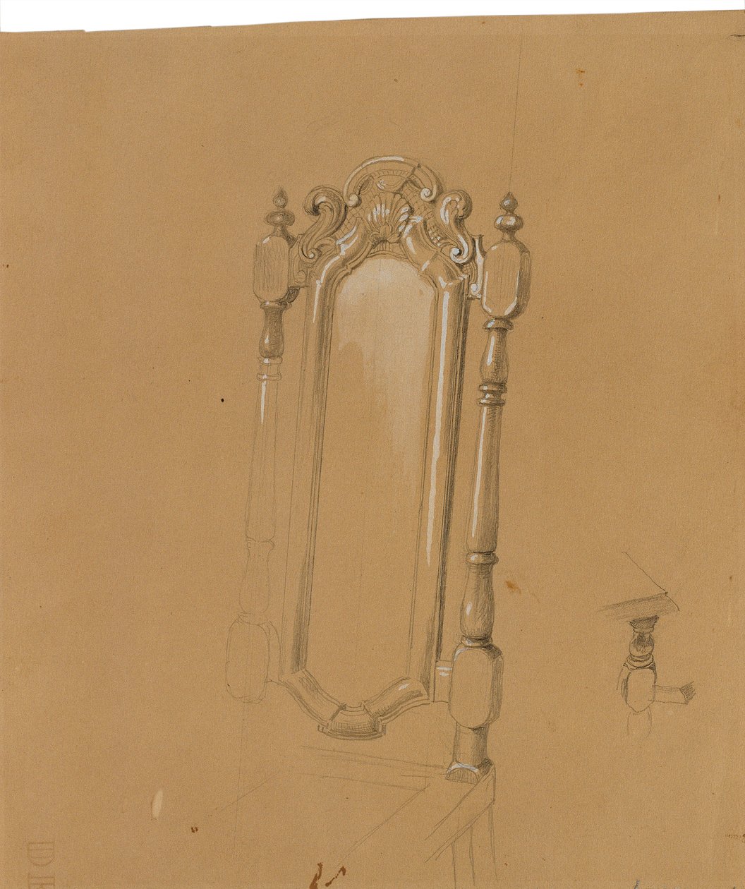 Study of a Chair Back by Johann Peter Krafft