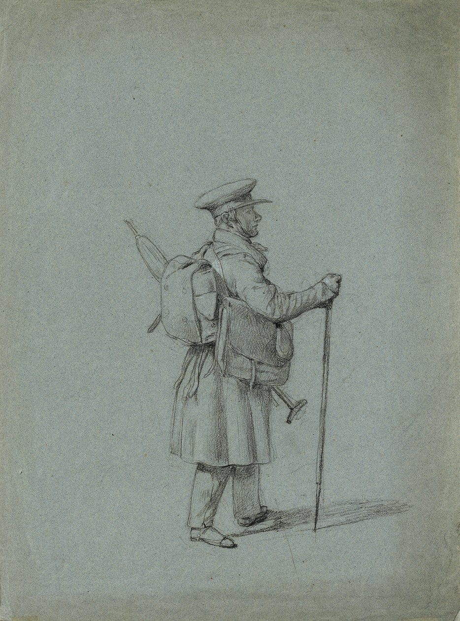Study of a Traveling Painter by Johann Peter Krafft