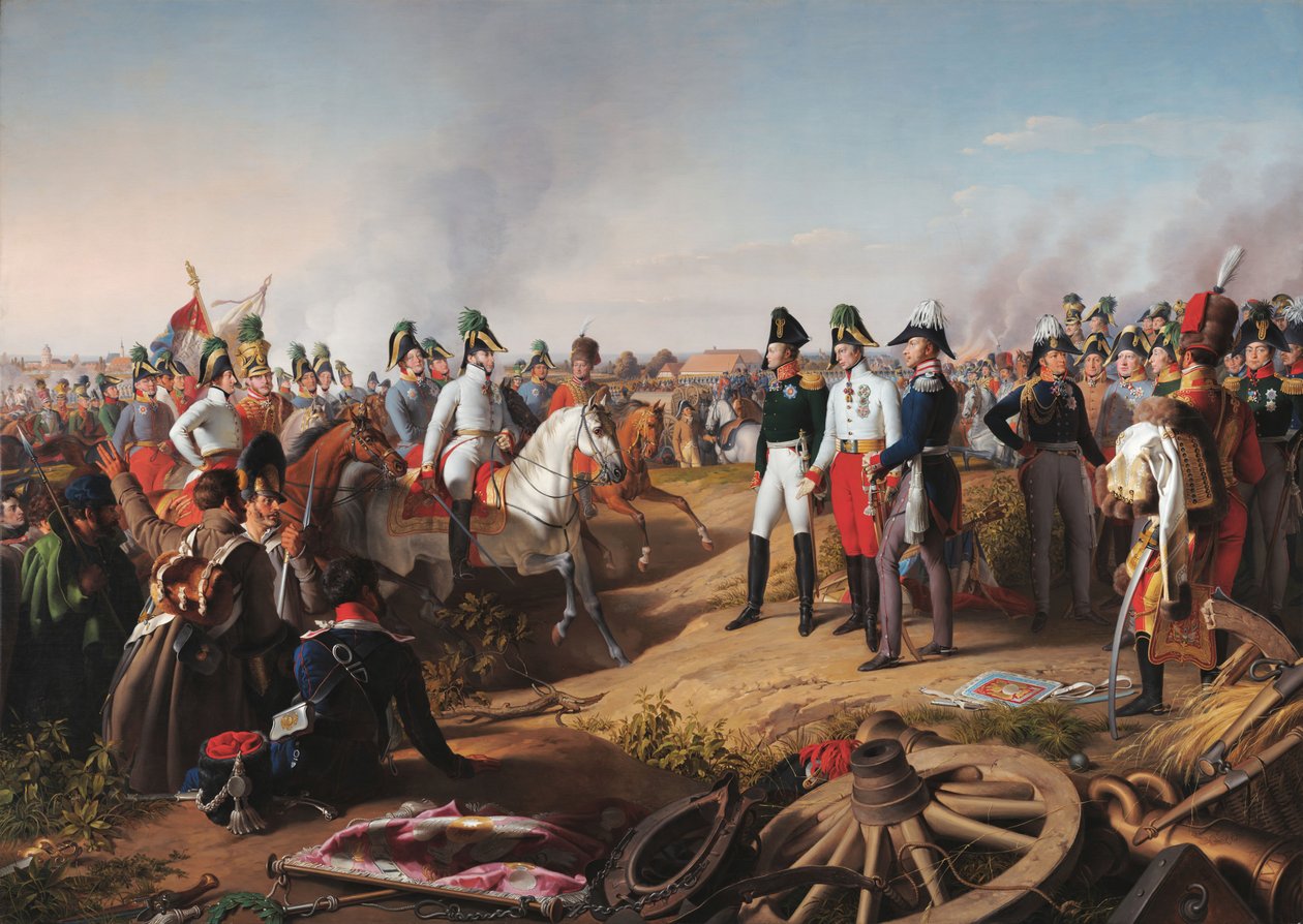 The Declaration of Victory After the Battle of Leipzig, 1813 by Johann Peter Krafft