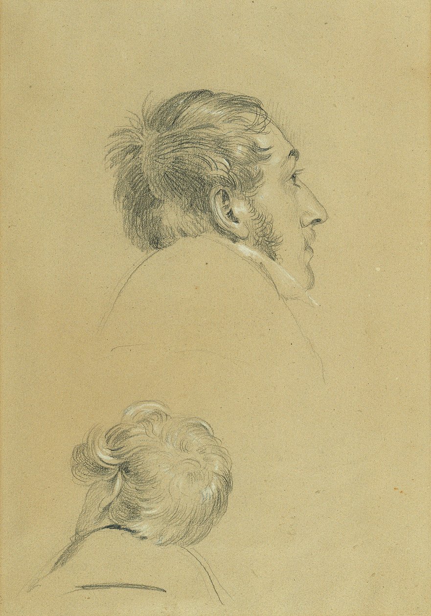 Two Head Studies for 