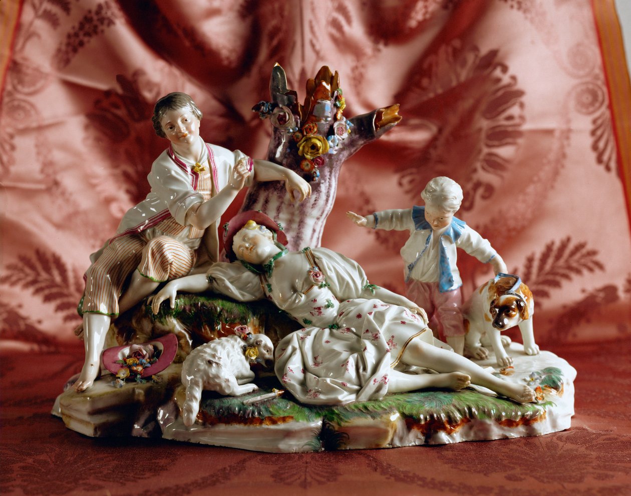 The Sleep of the Shepherdess Hoechst Manufacture by Johann Peter Melchior