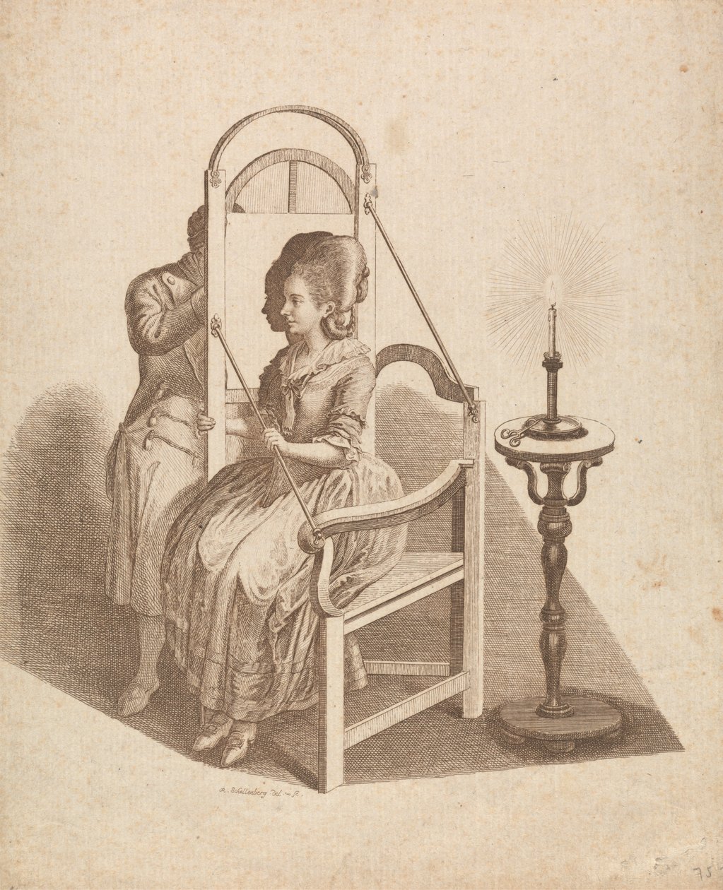 Artist Drawing a Woman