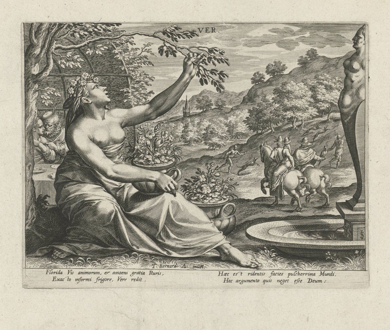 Spring (The Four Seasons) by Johann Sadeler (I)