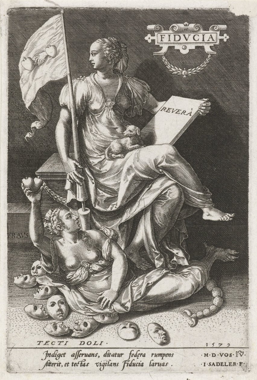 Trust Overcomes Secret Deceit by Johann Sadeler (I)