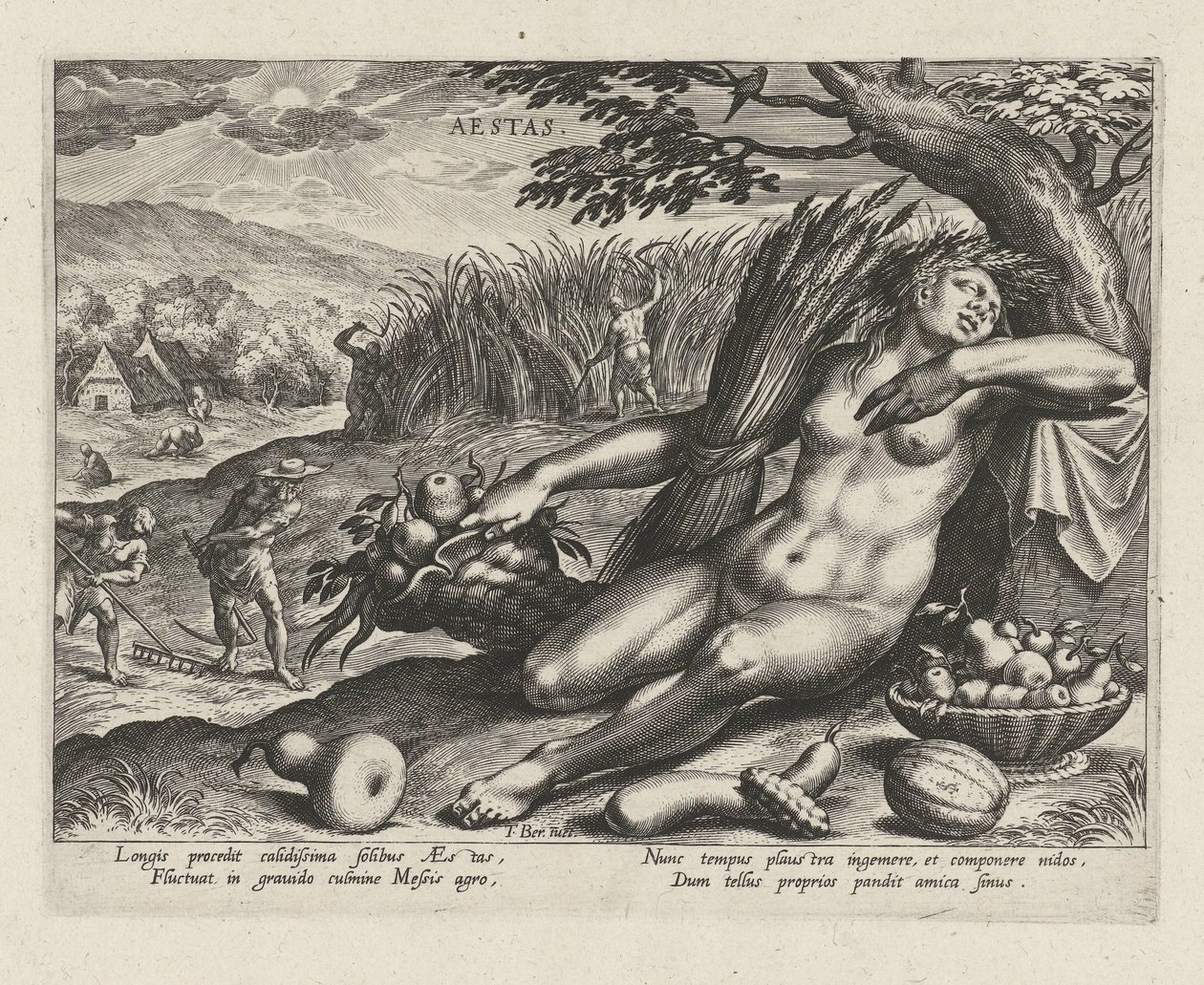 Summer (The Four Seasons) by Johann Sadeler (I)