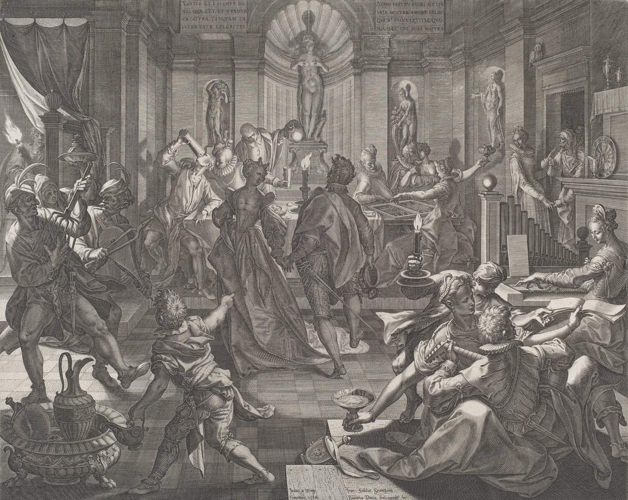 A Pleasure House, 1588 by Johann Sadeler I