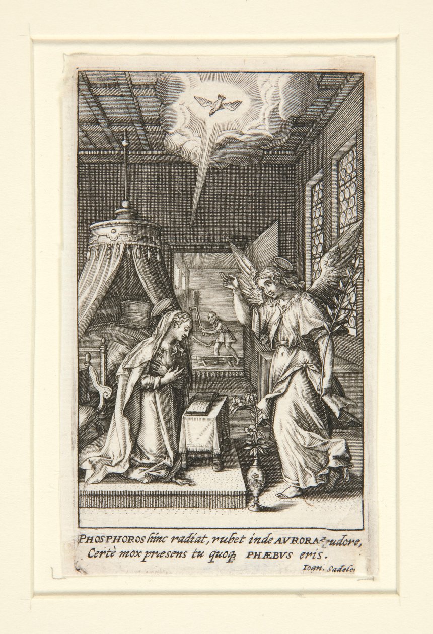 The Annunciation by Johann Sadeler I