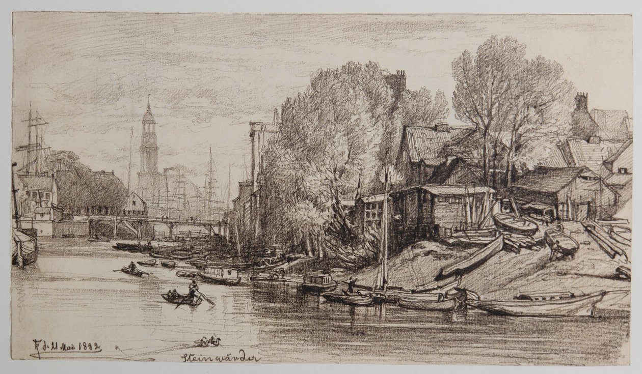 On Steinwerder 21-05-1882 by Johann Theobald Riefesell