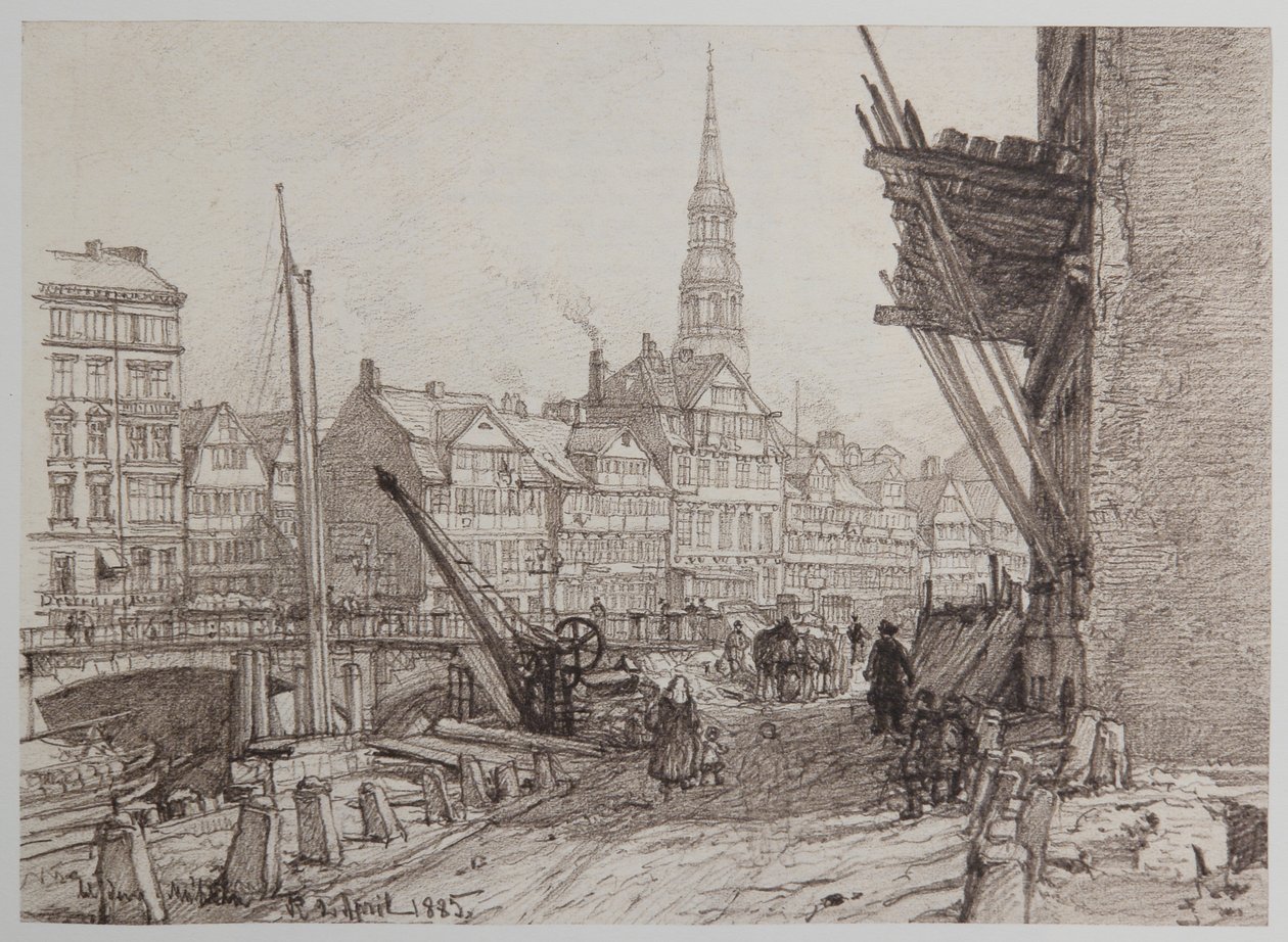 On Steinwerder 21-05-1882 by Johann Theobald Riefesell