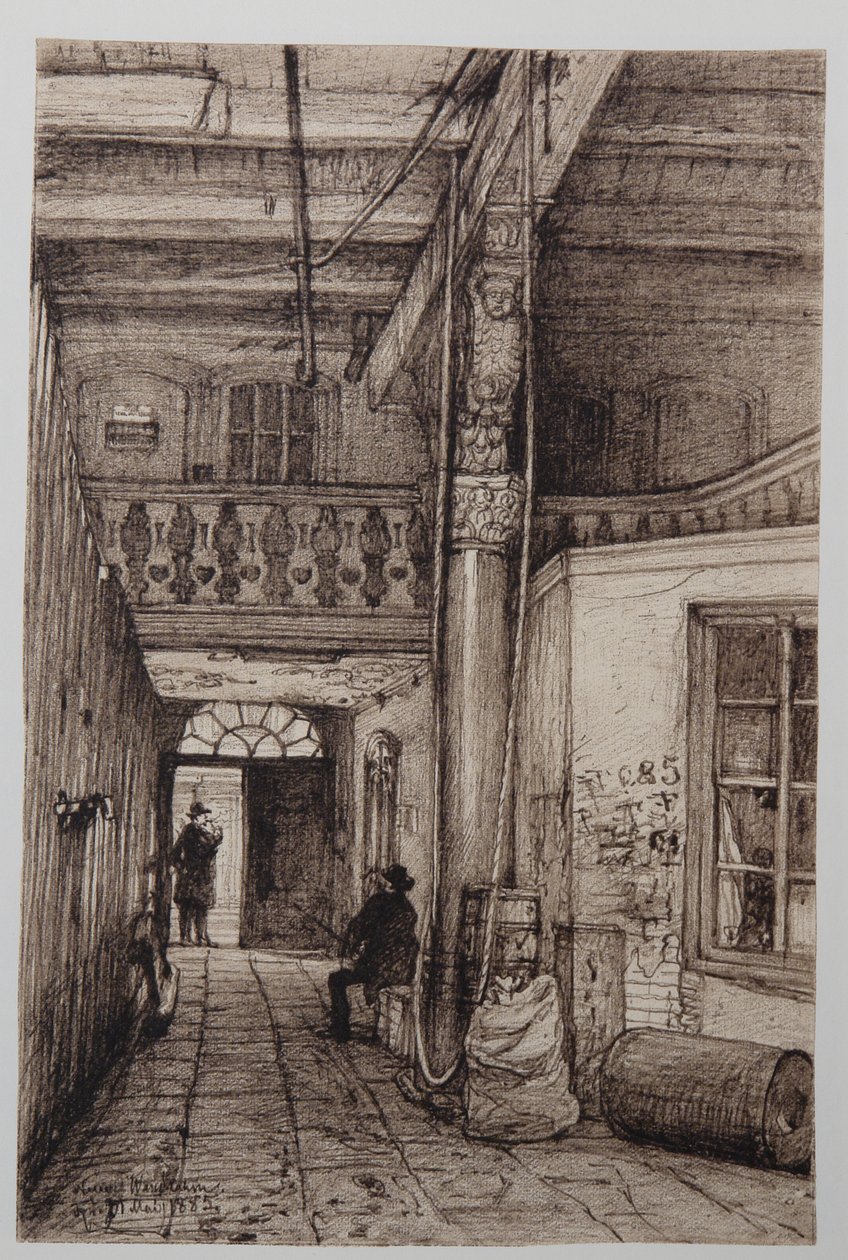 New Wandrahm 21-05-1885 by Johann Theobald Riefesell
