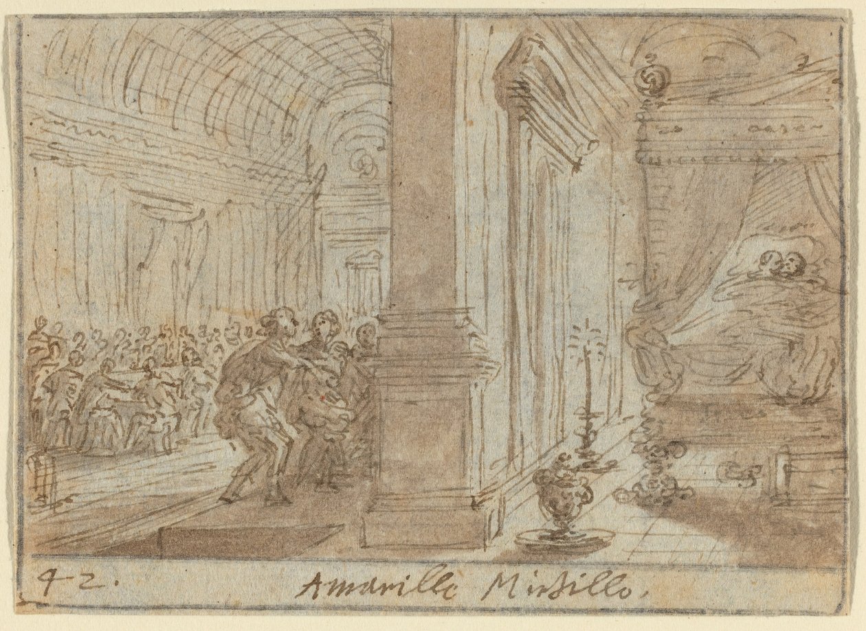 Amarilli and Mirtillo by Johann Wilhelm Baur