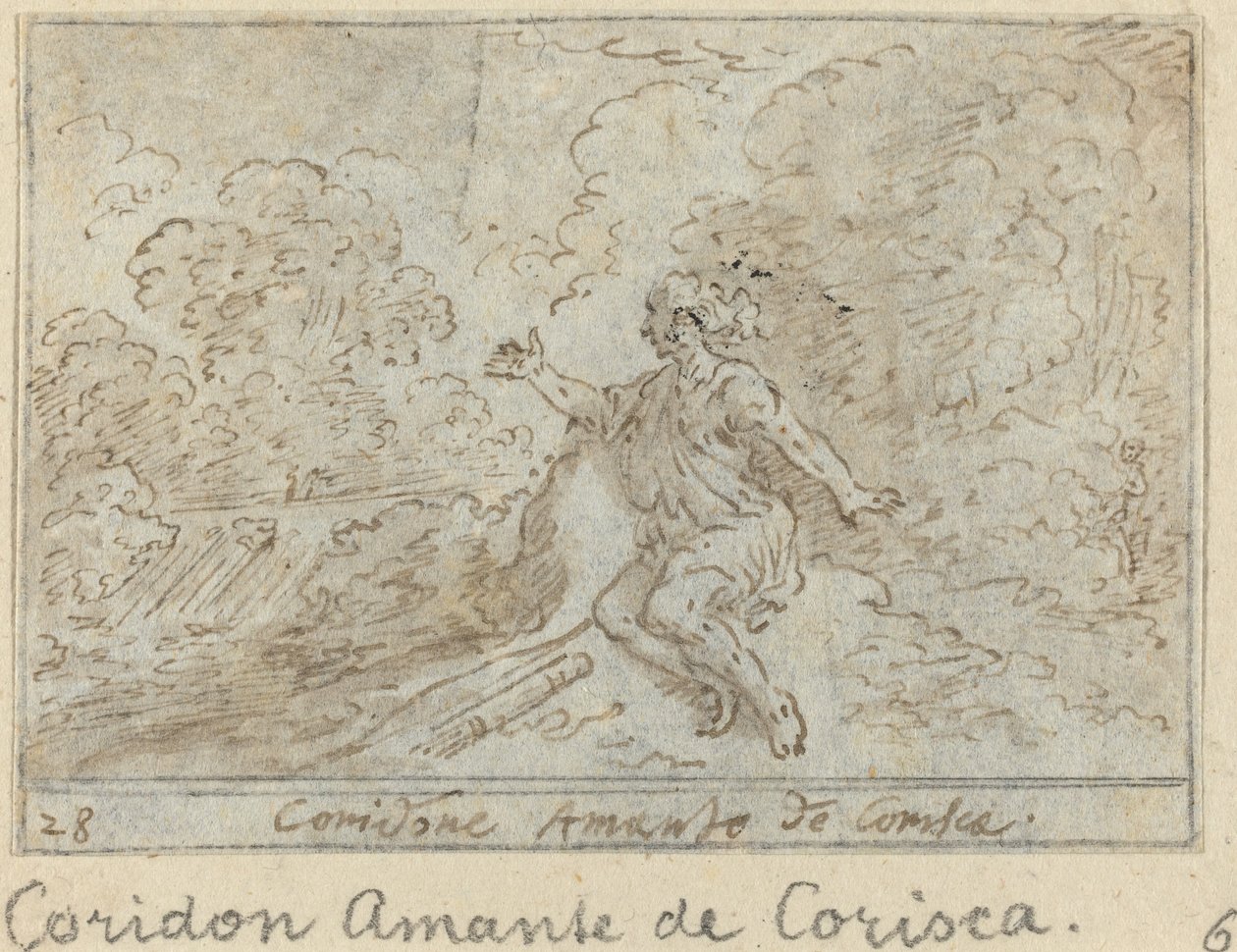 Coridone, Lover of Corisca by Johann Wilhelm Baur