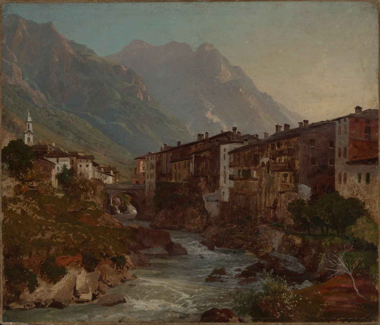 View of Chiavenna by Johann Wilhelm Schirmer