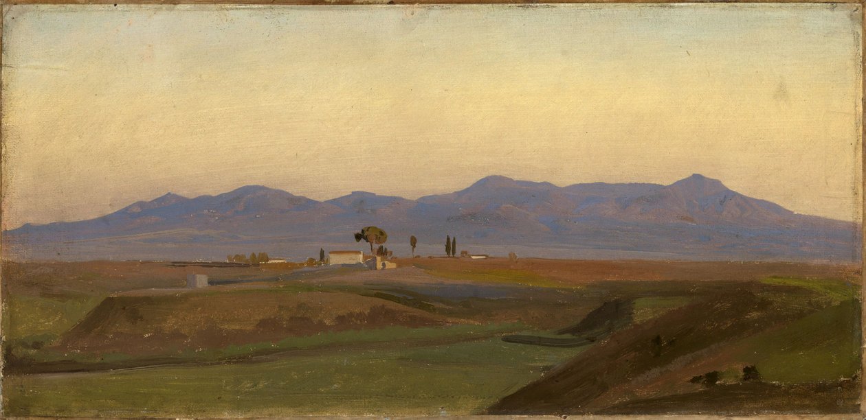 View from the Roman Campagna to the Sabine Mountains by Johann Wilhelm Schirmer