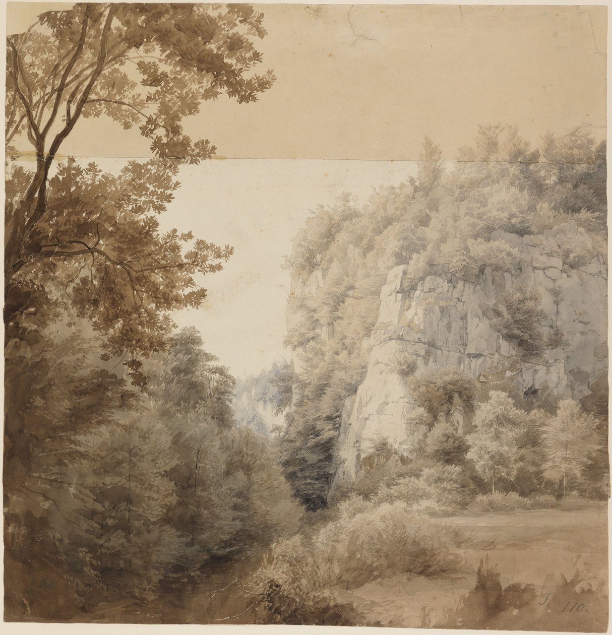 The Ravenstone in Neandertal near Düsseldorf by Johann Wilhelm Schirmer