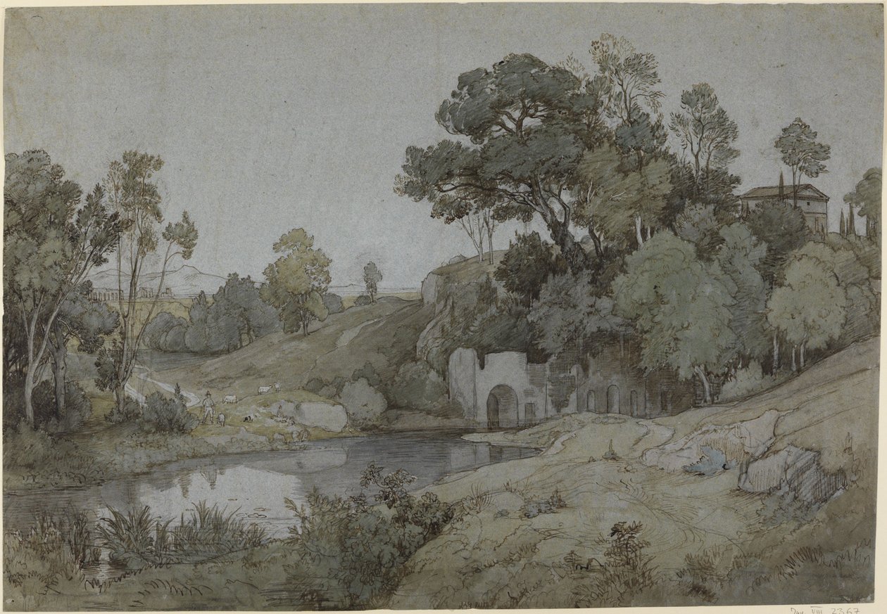 The Grotto of Egeria by Johann Wilhelm Schirmer
