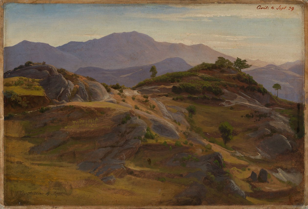 Landscape near Civitella by Johann Wilhelm Schirmer