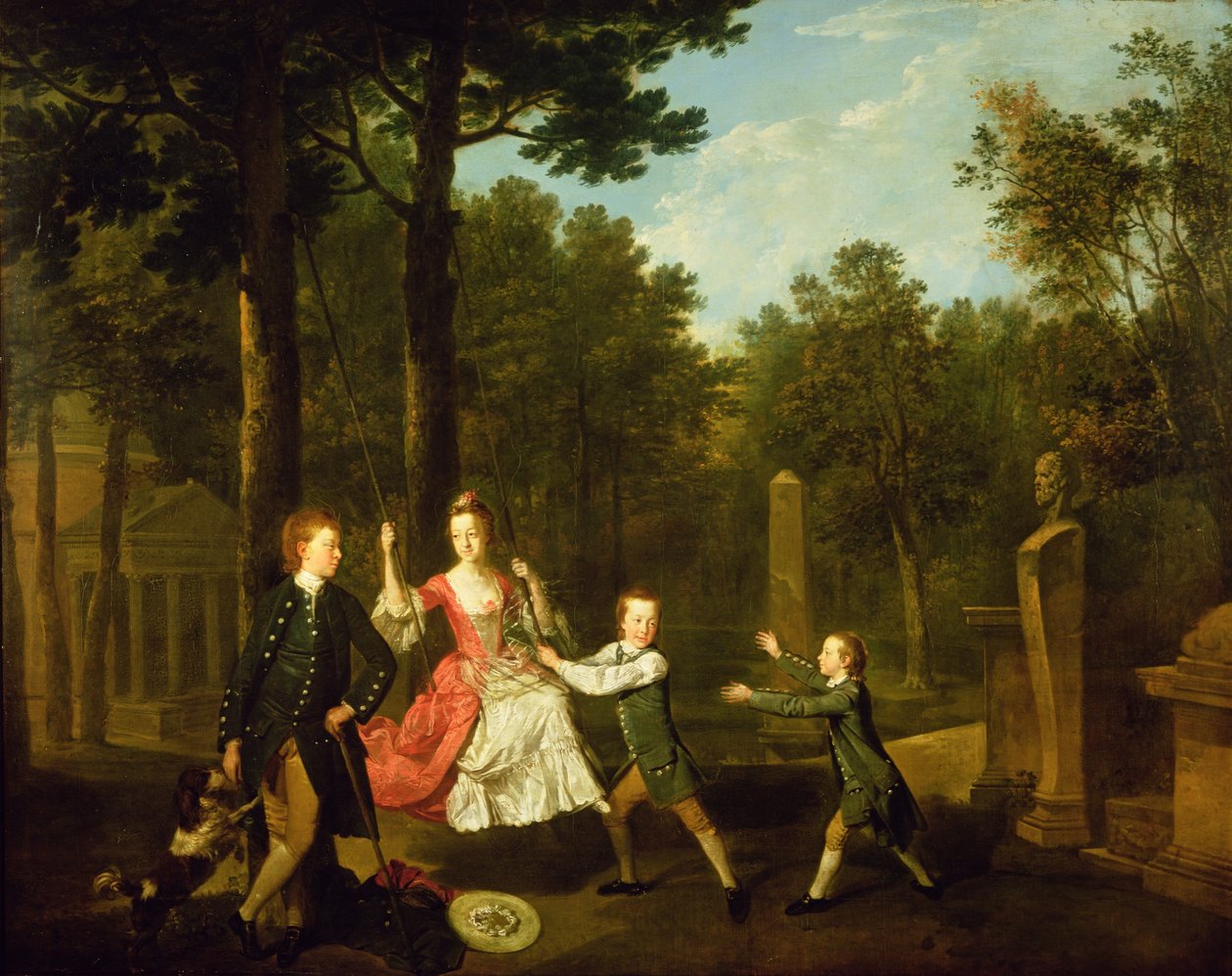The children of the 4th Duke of Devonshire by Johann Zoffany