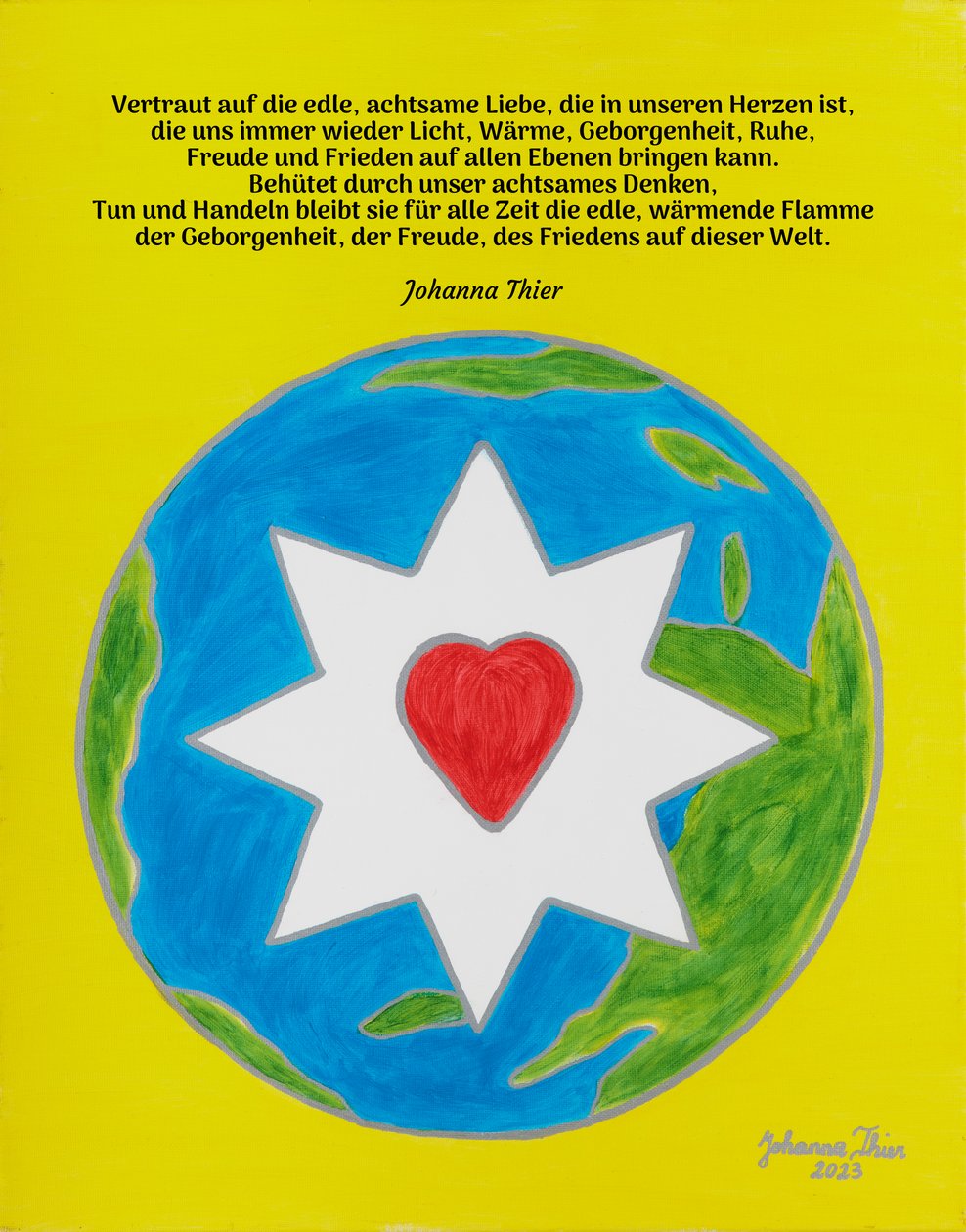 The Noble Flame of Love for This World by Johanna Thier