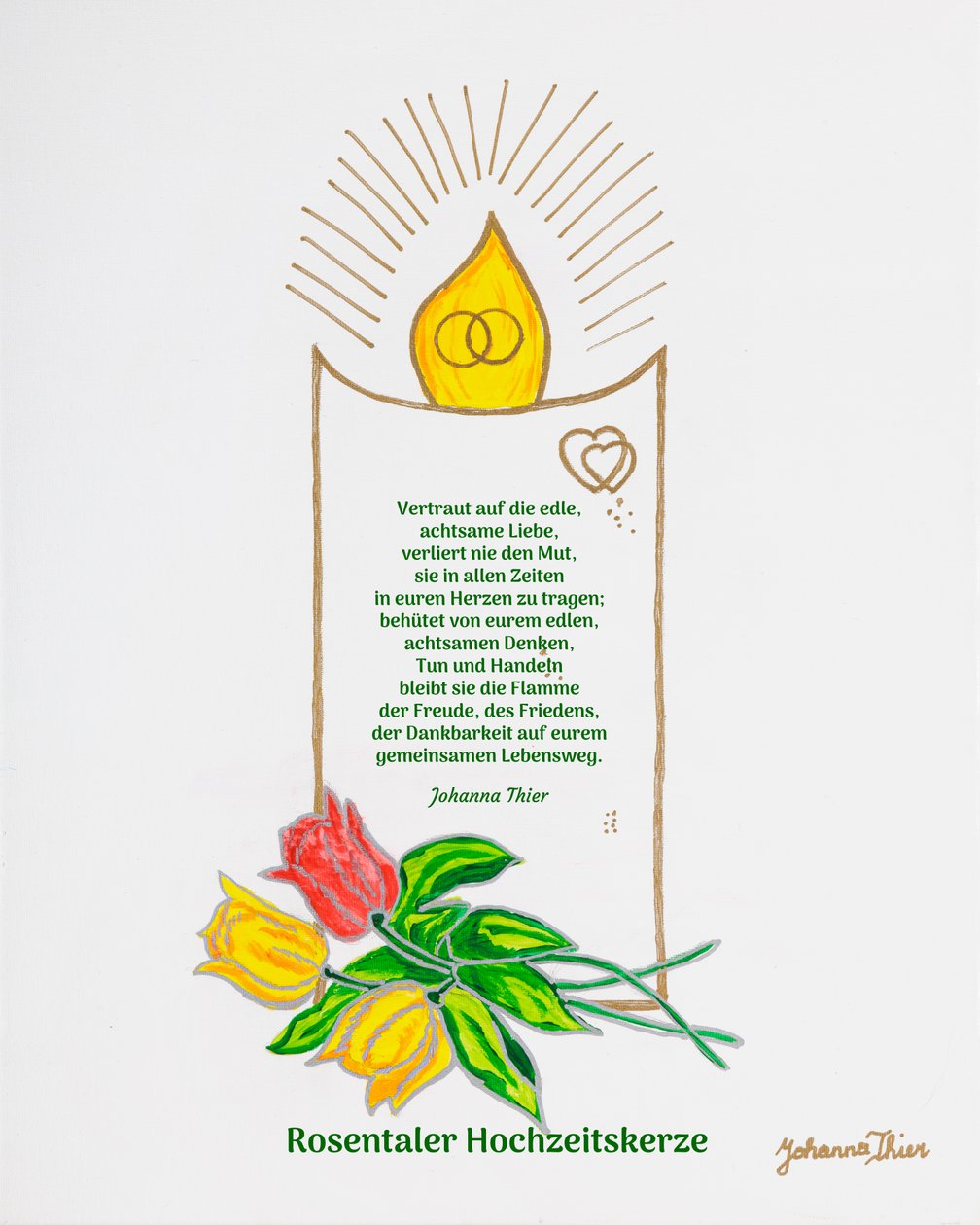 Rosental Wedding Candle by Johanna Thier