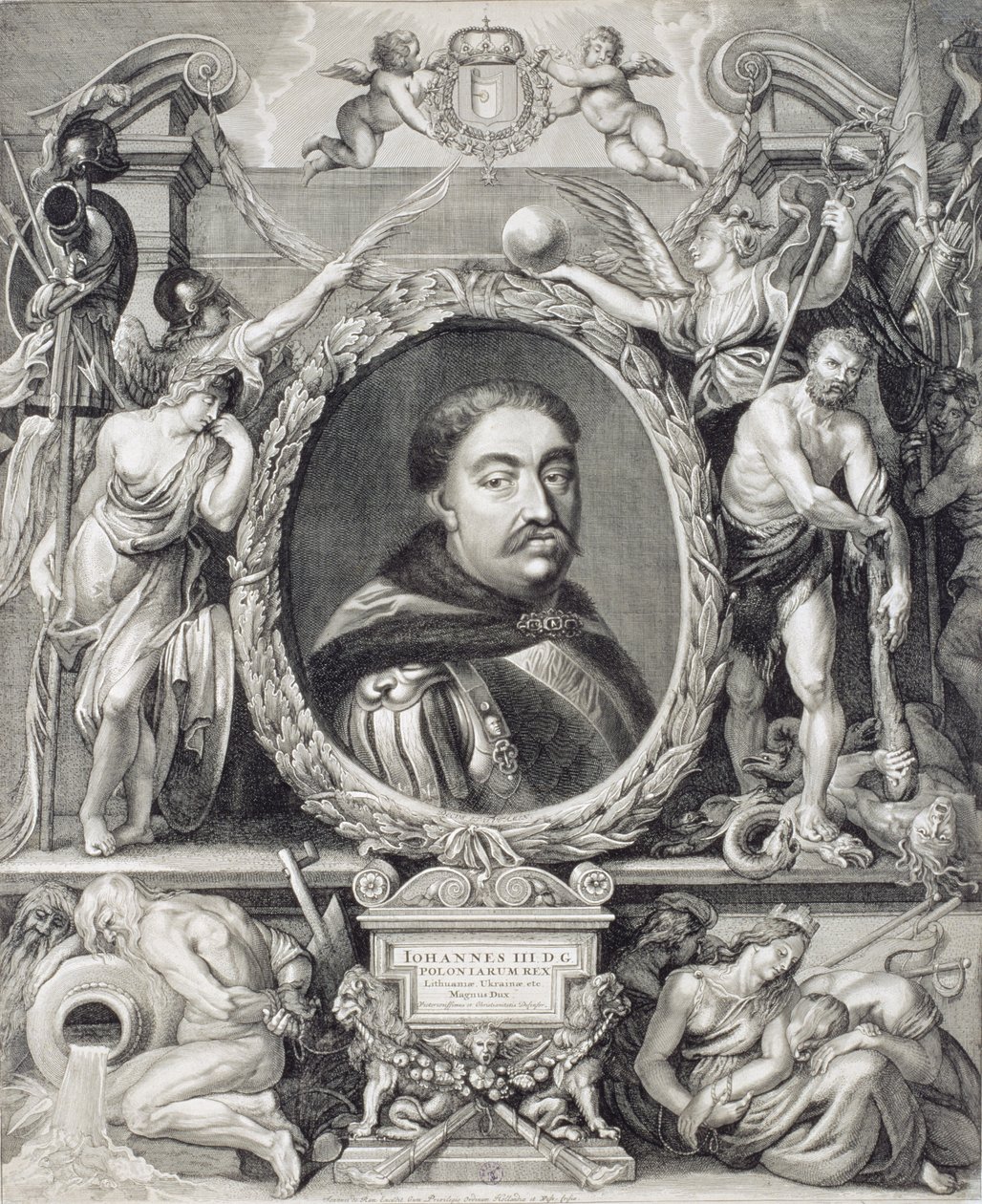 Jan Sobieski III (1624-96) King of Poland, 1683 by Johannes de Ram