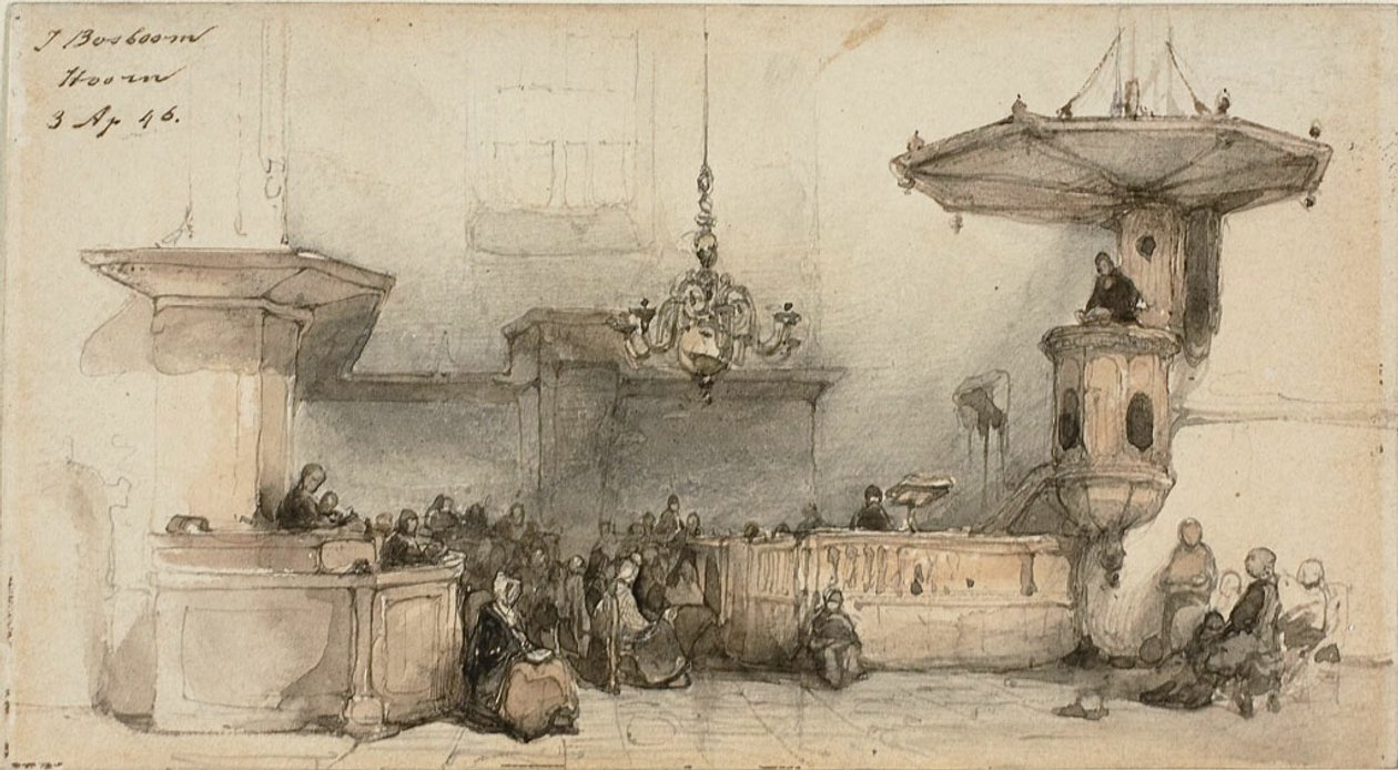 Interior of a Church by Johannes Bosboom