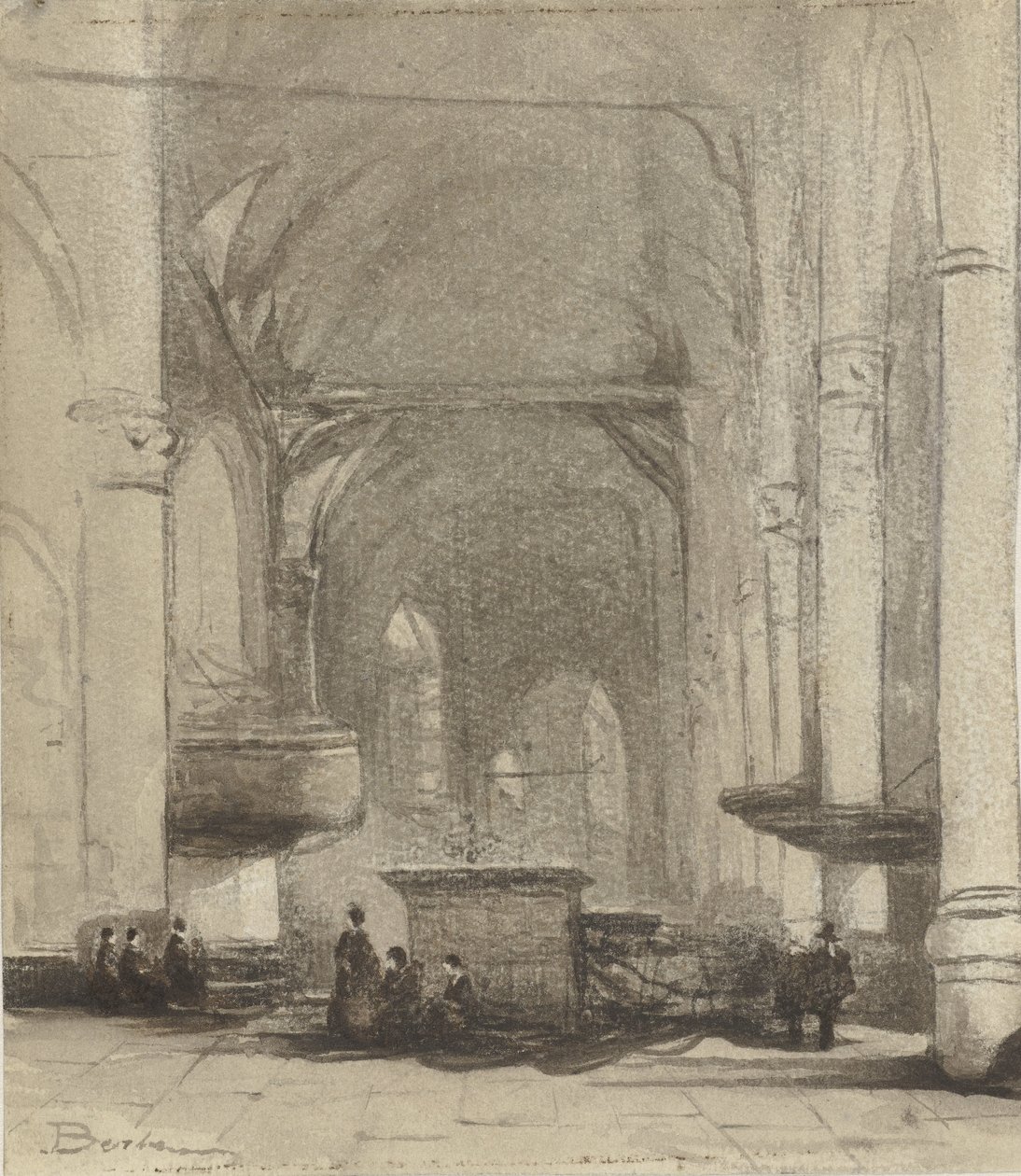 Church Interior by Johannes Bosboom