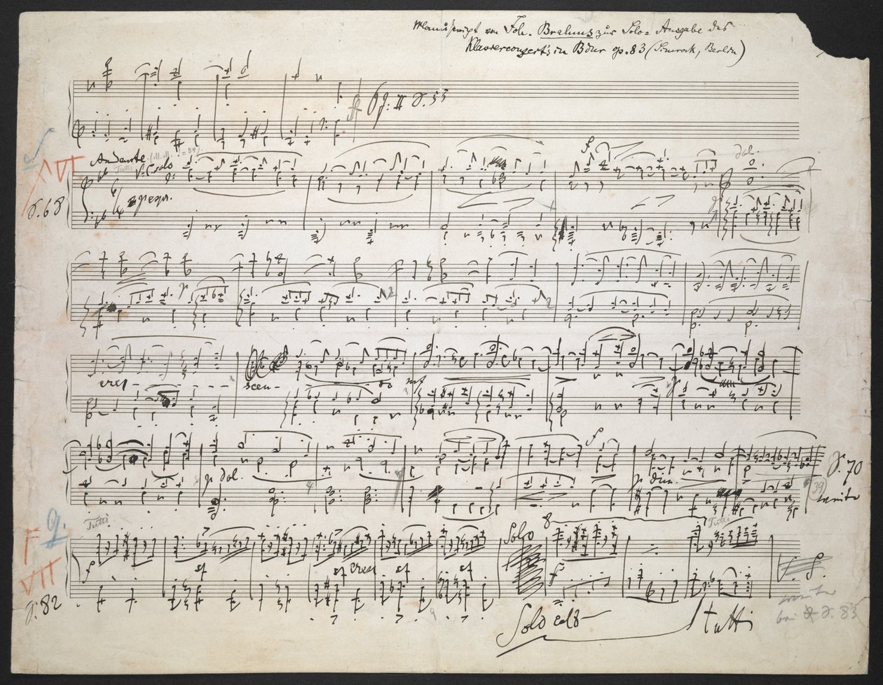 Piano Concerto No.2 in B Flat, Op. 83 by Johannes Brahms