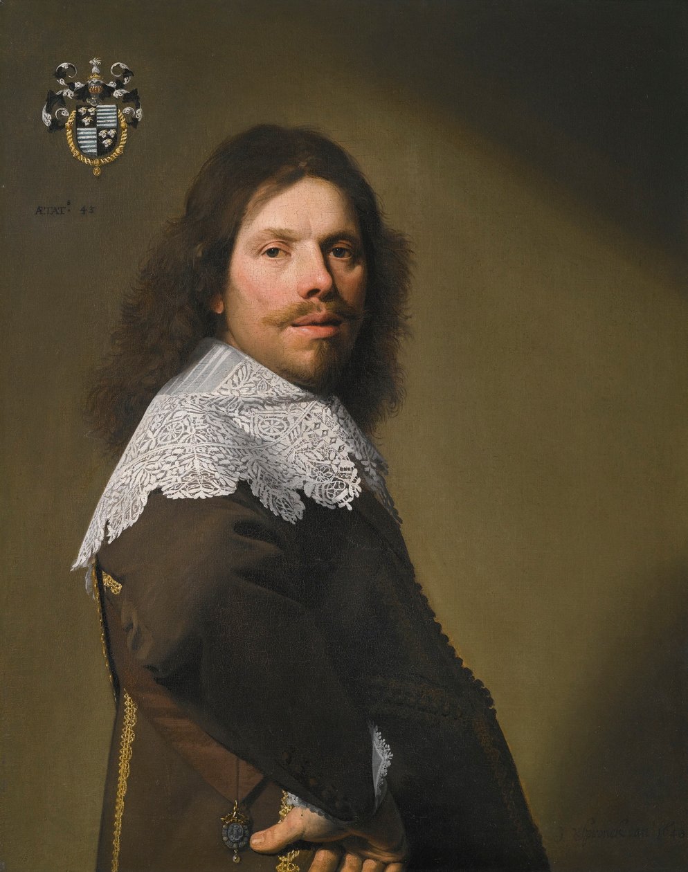 Portrait of Cornelis Montigny de Glarges by Johannes Cornelisz Verspronck