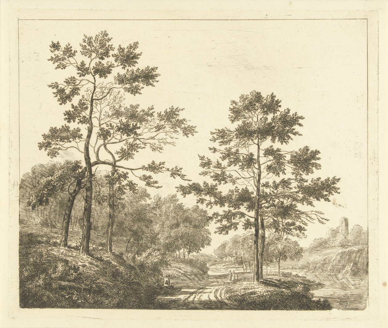 Forest Path in a Hilly Landscape by Johannes Franciscus Christ