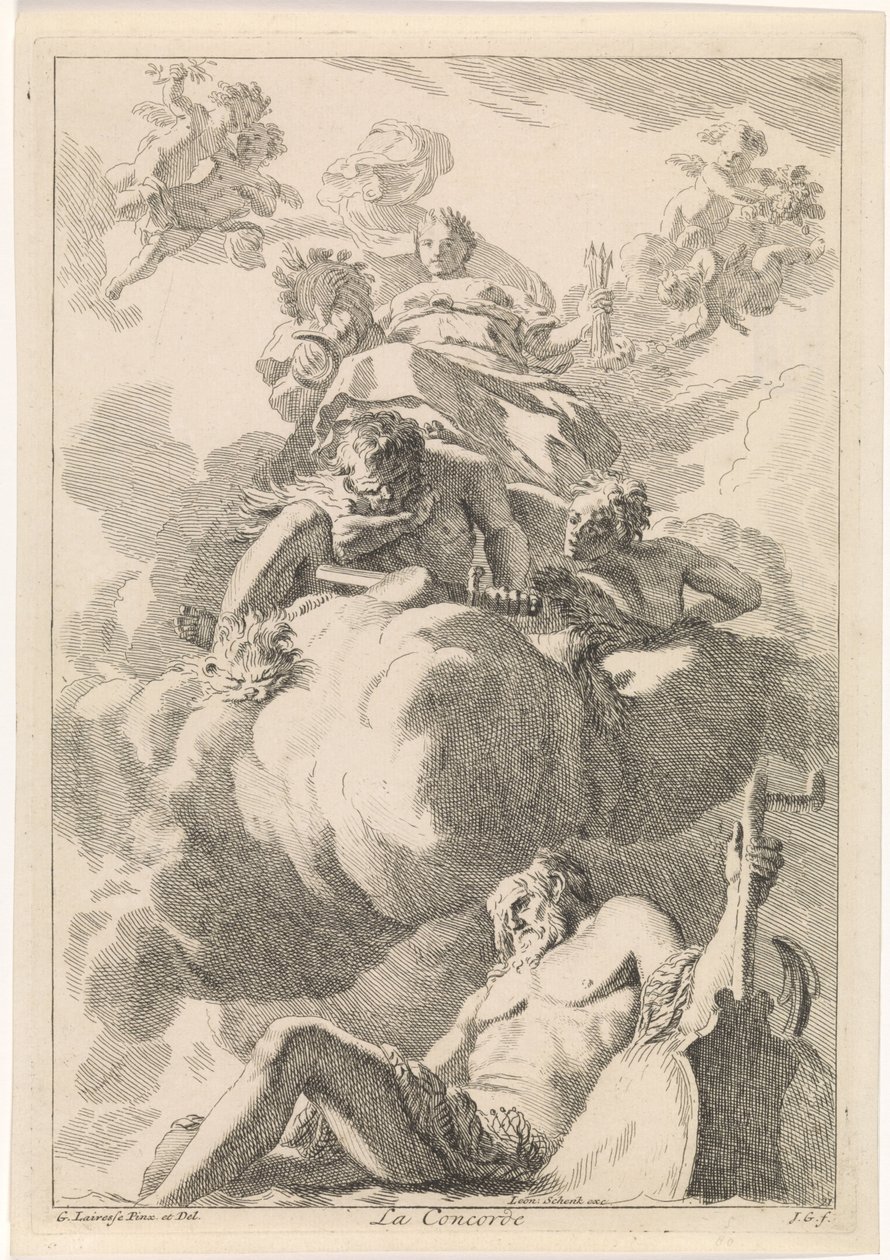 Concord Has Chained Wrath: An Allegory of Concord by Johannes Glauber