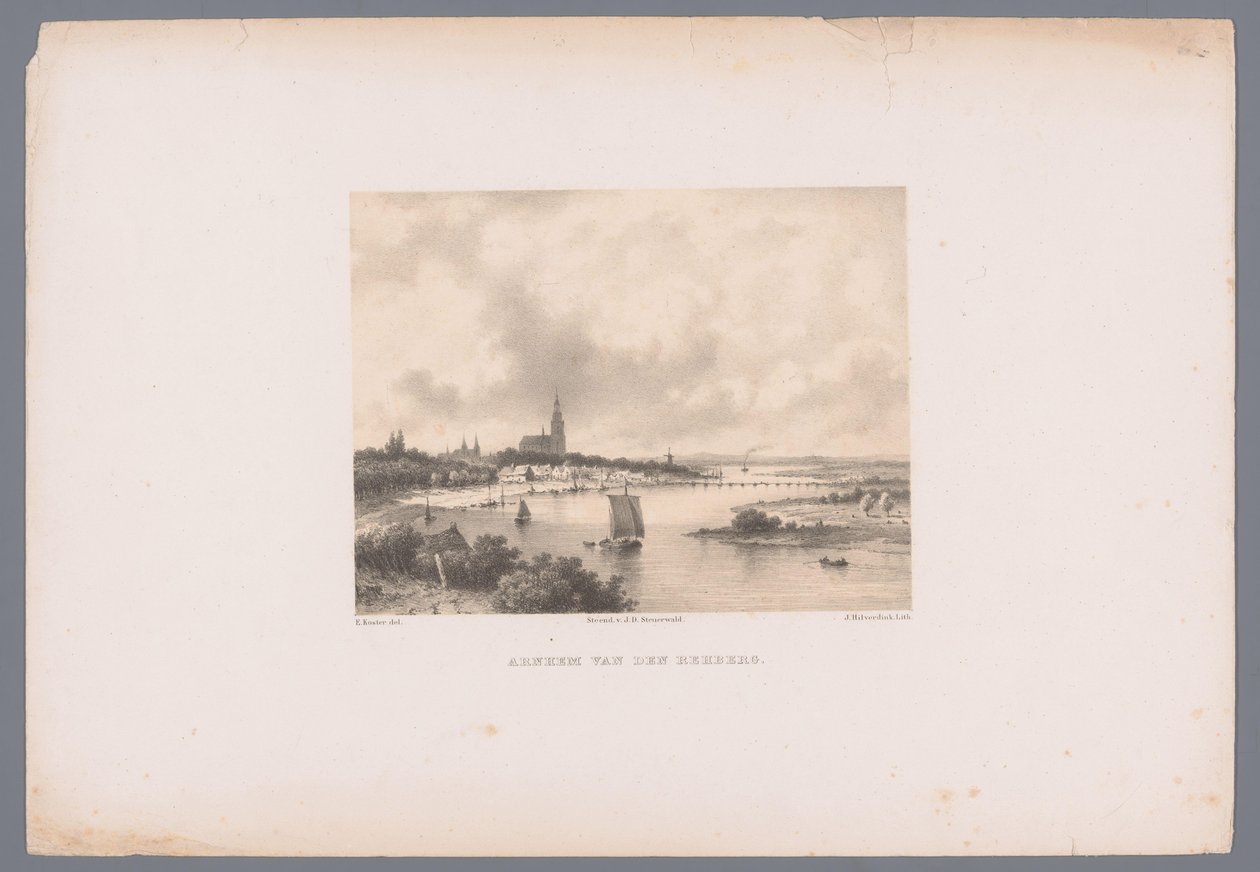 View of Arnhem from the Rehberg from the Series 