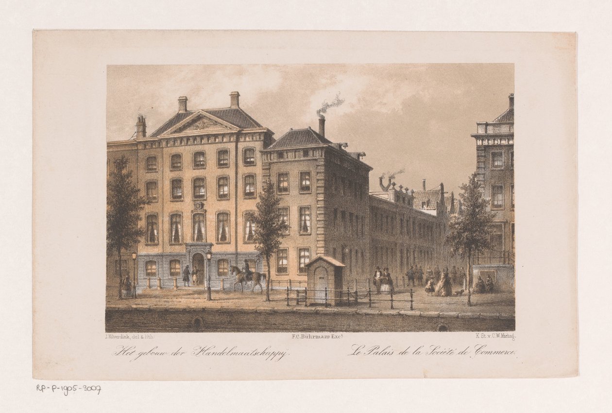 Headquarters of the Trading Company in Amsterdam by Johannes Hilverdink