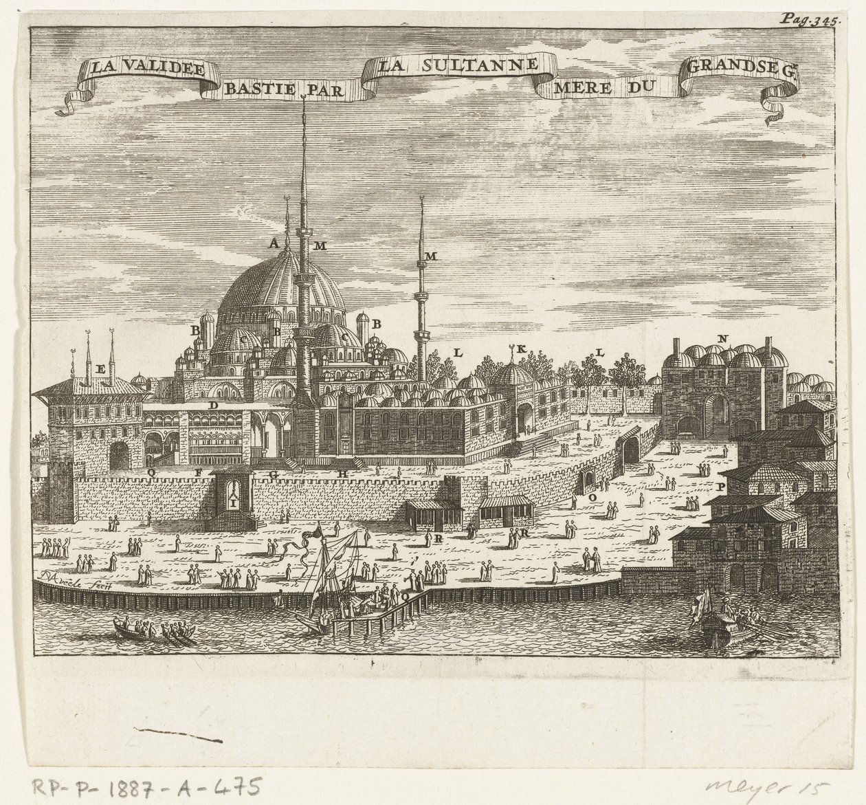 View of the Yeni Cami by Johannes Jacobsz van den Aveele