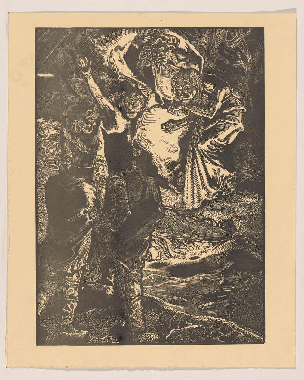 Macbeth and Banquo Meet the Three Witches by Johannes Josephus Aarts